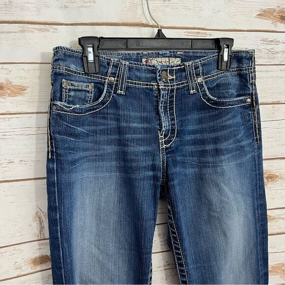 BKE Bootcut Wendi Y2K Stitched Denim Jeans - Picture 2 of 7